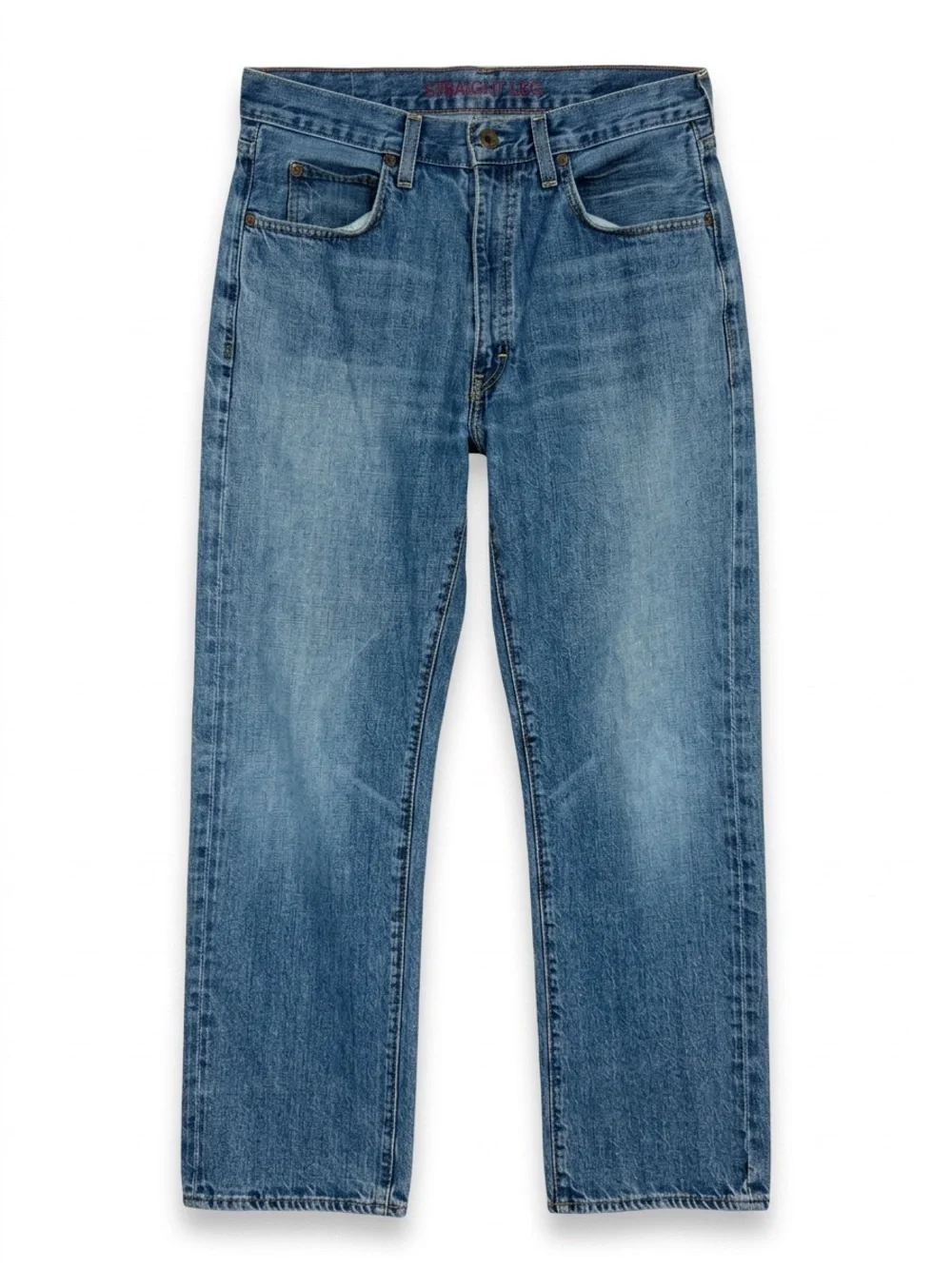 J. Crew Straight-Leg Jeans in Washed Blue 30W-30L